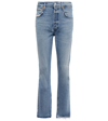 AGOLDE RILEY HIGH-RISE STRAIGHT JEANS