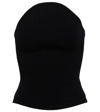 Khaite Jericho Strapless Ribbed-knit Top In Black