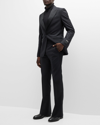 Zegna Smoking En Laine Et Soie Trofeo 600 Noir In Black Solid