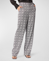 EQUIPMENT AESLIN HIGH-RISE HOUNDSTOOTH TROUSERS