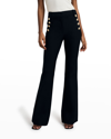 Derek Lam 10 Crosby Robertson Flare Pants In Black