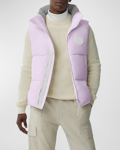 Canada Goose Everett Quilted Regular-fit Recycled Shell-down Vest In Pink