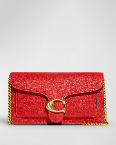 Coach Tabby Chain Clutch In B4sport Red