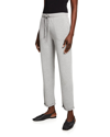 Majestic French Terry Cuffed Drawstring Pants In Blanc