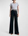 Rag & Bone The Striped Baby Tee In Bluewht