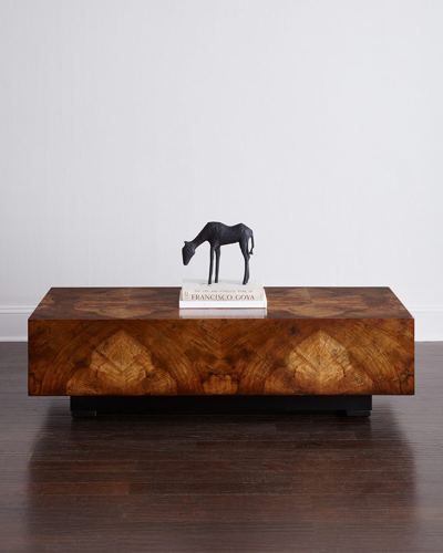 John-richard Collection Chelsea Walnut-burl Coffee Table In Brown