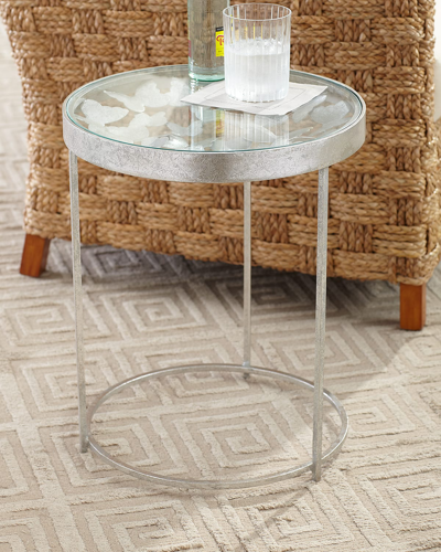 Jamie Young Butterfly Side Table In Silver
