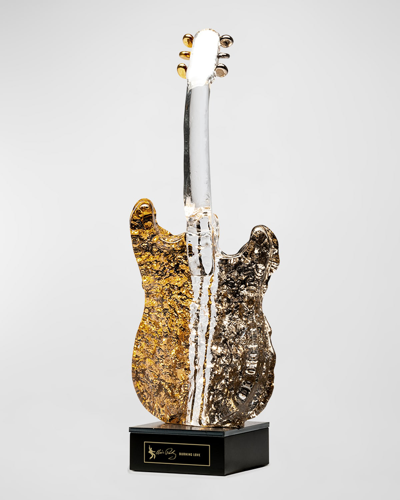 Kosta Boda Elvis Presley: Burning Love Limited Edition Crystal Guitar By Kjell Engman