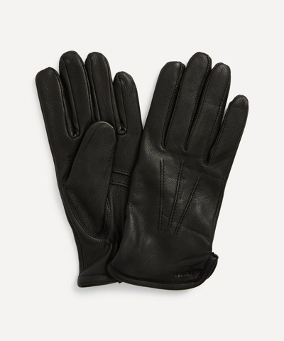 Hestra Andrew Deerskin Leather Gloves In Black