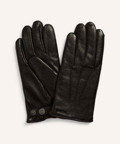 Hestra Nelson Wool-lined Leather Gloves In Black