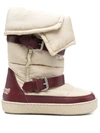 Isabel Marant Zenora Padded Ankle Boots In Beige