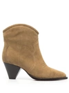 Isabel Marant Ankle Boots Darizo Aus Veloursleder In Dove Grey