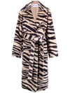 Stand Studio Neutral Winnie Faux Fur Coat In Beige