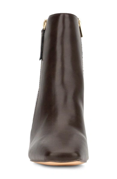 New York And Company Una Pointed Toe Bootie In Chocolate