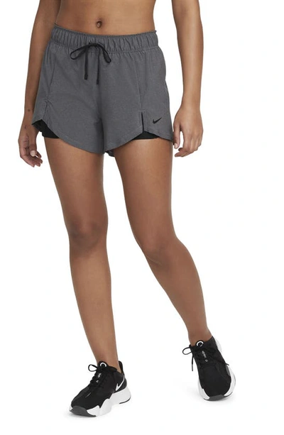 Nike Women's Flex Essential 2-in-1 Training Shorts In Black
