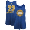 MAJESTIC MAJESTIC THREADS DRAYMOND GREEN ROYAL GOLDEN STATE WARRIORS NAME & NUMBER TRI-BLEND TANK TOP