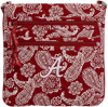 VERA BRADLEY VERA BRADLEY ALABAMA CRIMSON TIDE ICONIC TRIPLE-ZIP BANDANA HIPSTER CROSSBODY PURSE