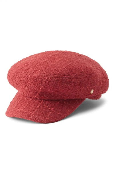 Helen Kaminski Vicky Bouclé Wool Baker Boy Hat In Winter Rose