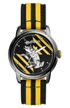 FOSSIL X HARRY POTTER™ LIMITED EDITION HUFFLEPUFF™ HOGWARTS™ HOUSE STRAP WATCH, 40MM