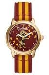 FOSSIL X HARRY POTTER™ LIMITED EDITION GRYFFINDOR™ HOGWARTS™ HOUSE STRAP WATCH, 40MM
