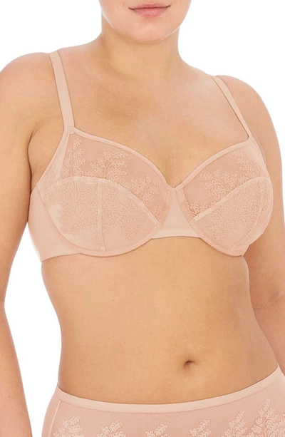 NATORI NATORI FRAME FLORAL EMBROIDERED UNDERWIRE BRA