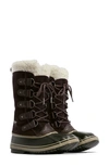Sorel Joan Of Arctic Faux Fur Waterproof Snow Boot In New Cinder/ Wet Sand