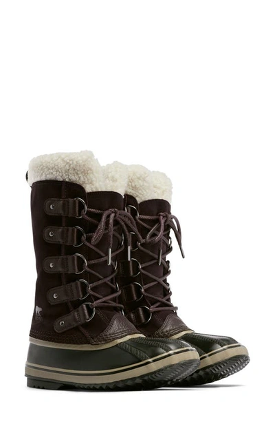 Sorel Joan Of Arctic Faux Fur Waterproof Snow Boot In New Cinder/ Wet Sand