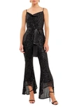 Endless Rose Sequin Jumpsuit In Black