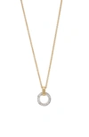 Marco Bicego 18k White & Yellow Gold Jaipur Link Diamond Flat Circle Pendant Necklace, 16.5 In Yellow/ White Gold