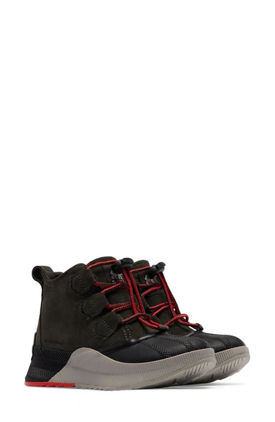 Sorel Kids' Out 'n About Classic Waterproof Boot In Jet/ Black