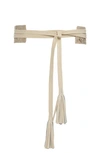 Raina Tassel Leather Wrap Belt In Hs Cream