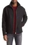 Frame Harrington Virgin Wool Blend Jacket In Noir