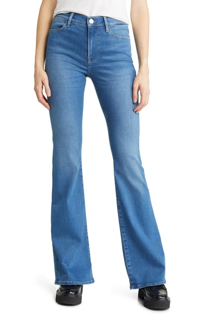 Frame Le High Flare Jeans In Blue