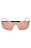 Moncler Ombrate Shield Sunglasses In Milk Candy Pink