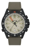 TIMEX EXPEDITION NORTH COMPASS LEATHER STRAP WATCH, 43MM