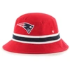 47 '47 RED NEW ENGLAND PATRIOTS STRIPED BUCKET HAT