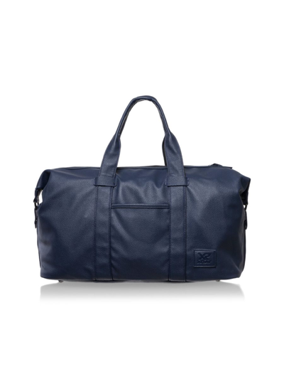 X-ray Men's Stylishly Pack For Your Weekend Getaway With This Pebbled Faux Leather Duffle Bag; The Perfect In Navy