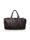 X-ray Men's Stylishly Pack For Your Weekend Getaway With This Pebbled Faux Leather Duffle Bag; The Perfect In Dark Brown