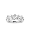 Saks Fifth Avenue Women's Build Your Own Collection 14k White Gold & 5 Lab Grown Oval Diamond Anniversary Band In 2 Tcw White Gold