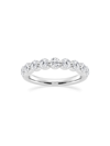 Saks Fifth Avenue Women's Build Your Own Collection 14k White Gold & 9 Natural Round Diamond Wedding Band In 1 Tcw White Gold