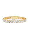 Saks Fifth Avenue Women's Build Your Own Collection 14k Yellow Gold & Lab Grown Diamond Four Prong Tennis Bracelet In 20 Tcw Yellow Gold