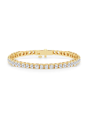 Saks Fifth Avenue Women's Build Your Own Collection 14k Yellow Gold & Lab Grown Diamond Four Prong Tennis Bracelet In 12 Tcw Yellow Gold
