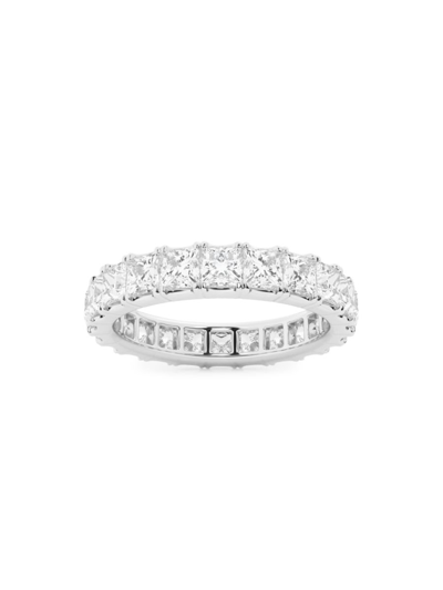 Saks Fifth Avenue Women's Build Your Own Collection Platinum & Natural Princess Diamond Eternity Band In 3 Tcw Platinum