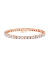 Saks Fifth Avenue Women's Build Your Own Collection 14k Rose Gold & Lab Grown Diamond Four Prong Tennis Bracelet In 12 Tcw Rose Gold