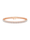 Saks Fifth Avenue Women's Build Your Own Collection 14k Rose Gold & Lab Grown Diamond Four Prong Tennis Bracelet In 20 Tcw Rose Gold