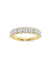 Saks Fifth Avenue Women's Build Your Own Collection 14k Yellow Gold & 9 Natural Oval Diamond Anniversary Band In 2 Tcw Yellow Gold