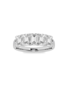 Saks Fifth Avenue Women's Build Your Own Collection Platinum & 5 Lab Grown Emerald Diamond Anniversary Band In 2 Tcw Platinum