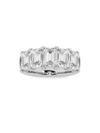 Saks Fifth Avenue Women's Build Your Own Collection Platinum & 5 Lab Grown Emerald Diamond Anniversary Band In 4 Tcw Platinum
