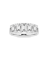 Saks Fifth Avenue Women's Build Your Own Collection Platinum & 5 Lab Grown Emerald Diamond Anniversary Band In 1 Tcw Platinum