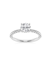 Saks Fifth Avenue Women's Build Your Own Collection Platinum & Lab Grown Round Diamond Hidden Halo Engagement Ring In 1.33 Tcw Platinum